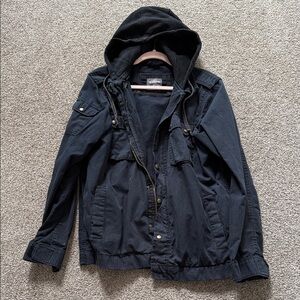 H&M Black L.O.G.G Jacket with hood